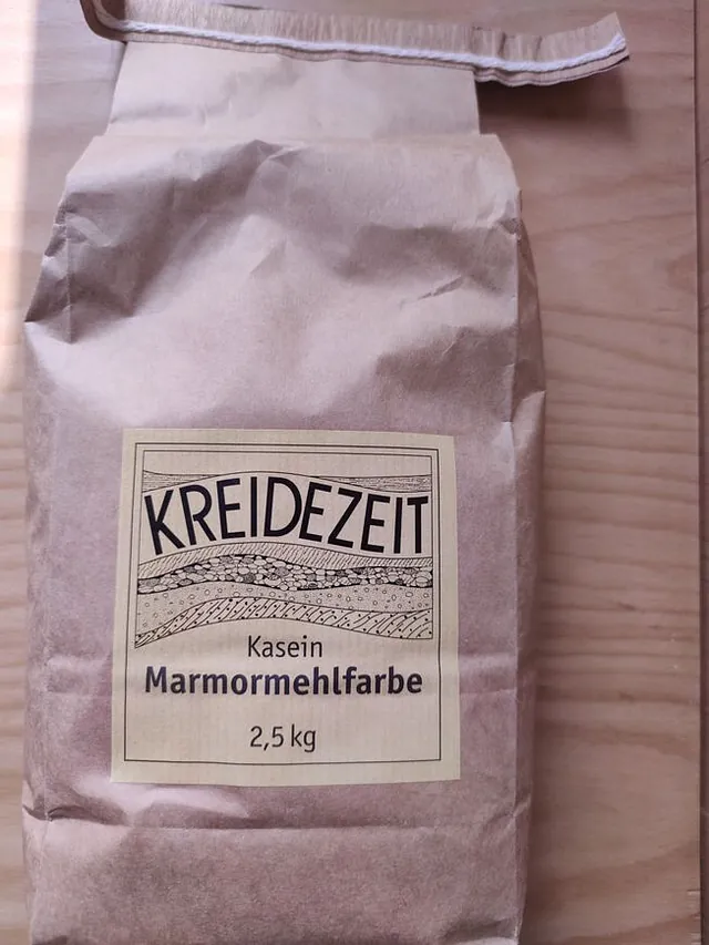 Kasein Marmormehlfarbe Kreidezeit