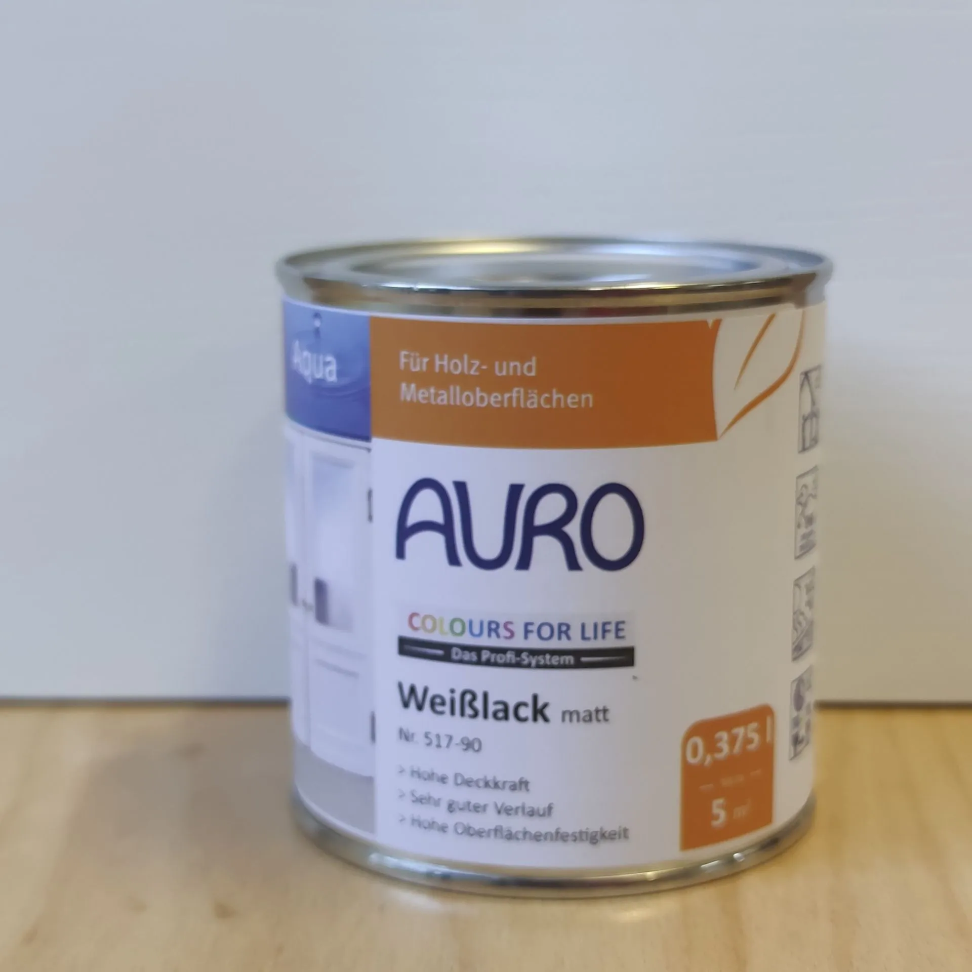 AURO WEISSLACK MATT NR. 517-90 WEISS