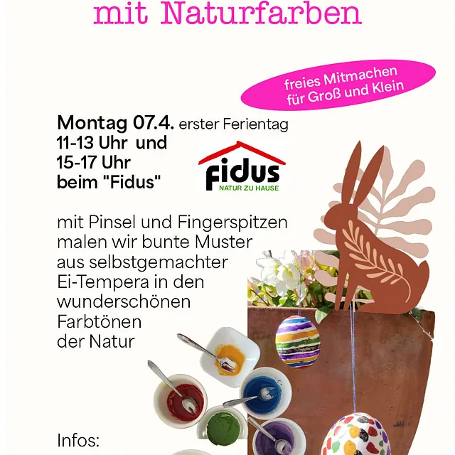 Fidus - NATUR ZU HAUSE - Ostereiermalen mit Naturfarben