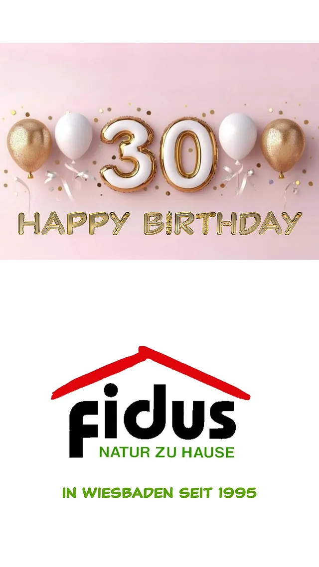 Angebote 30 Jahre Fidus Jubiläum